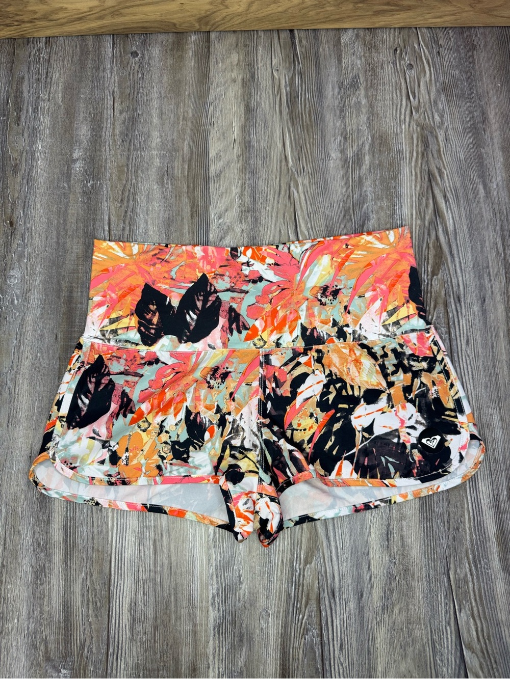 Roxy Womens Endless Summer Tropical Print Active Casual Wear Board Shorts Small